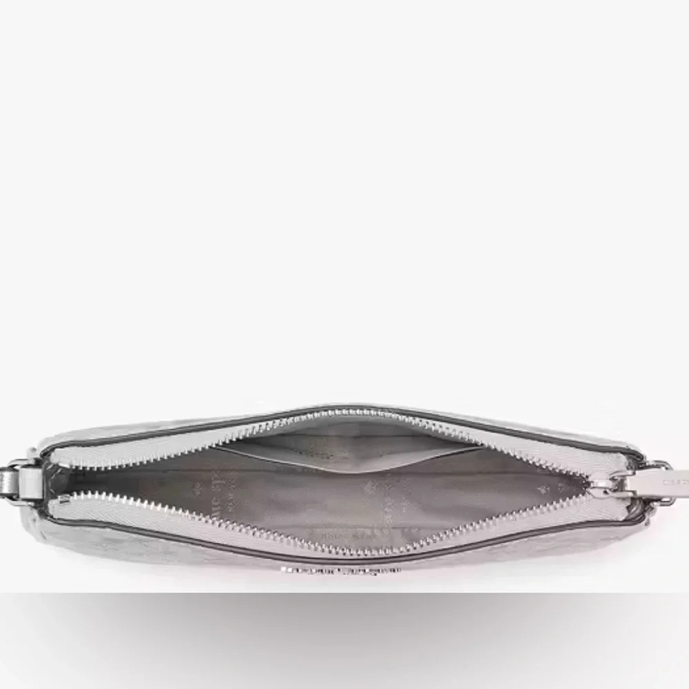 Kate Spade Spade Flower Star Toss Convertible Wristlet Platinum Grey Multi